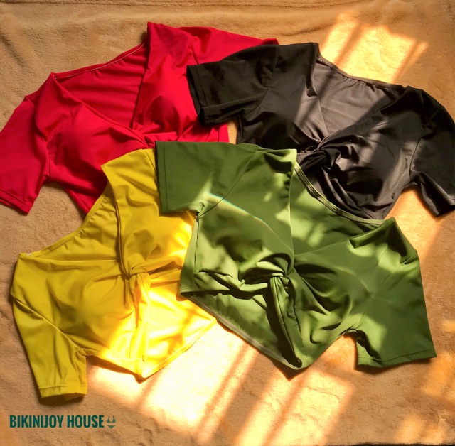 [ ẢNH THẬT+ CÓ SẴN] Bikini vàng lưng cao kín đáo che bụng | BigBuy360 - bigbuy360.vn