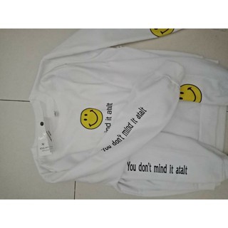 Áo đôi thu đông hình mặt cười, ( giá 1 áo )