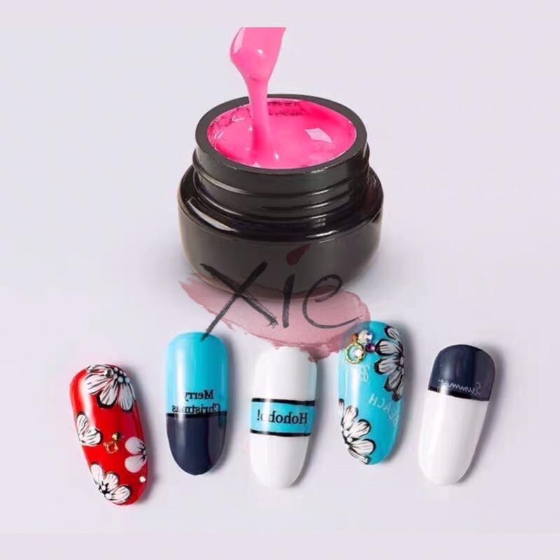 SET GEL VẼ CAO CẤP HU LIAN 12 MÀU / gel vẽ siêu đặc - XIE dụng cụ nối mi&amp;nail
