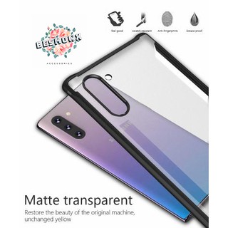 Ốp Note 10 / Note 10 Plus trong viền đen chống sốc