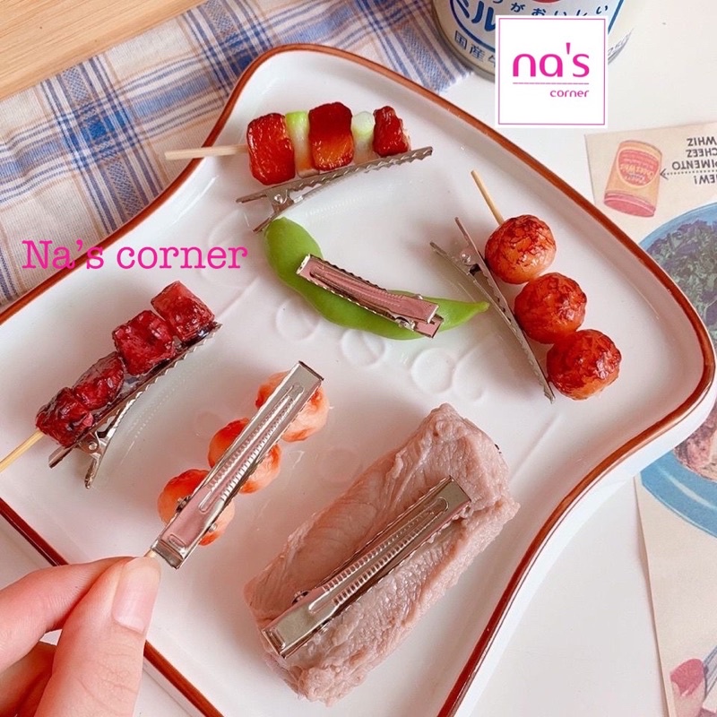 Kẹp tóc hình đồ ăn thức ăn ngộ nghĩnh