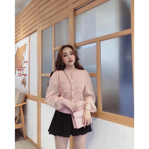Áo voan nữ cài cúc TA315