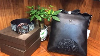 Túi nam ipad da thật versace, bbr chất đẹp