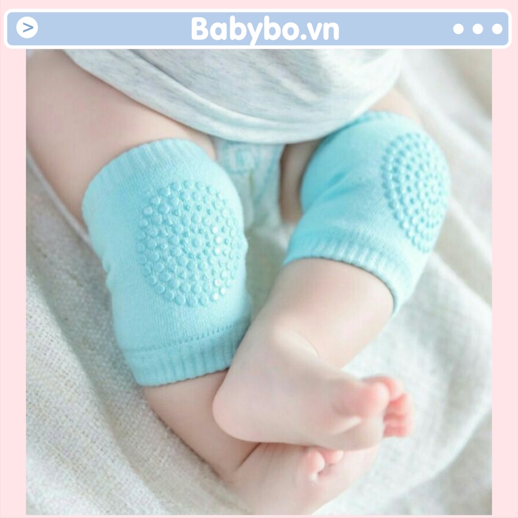 Combo 5 đôi tất cotton co dãn bảo vệ đầu gối chống trơn trượt giúp bé tập bò