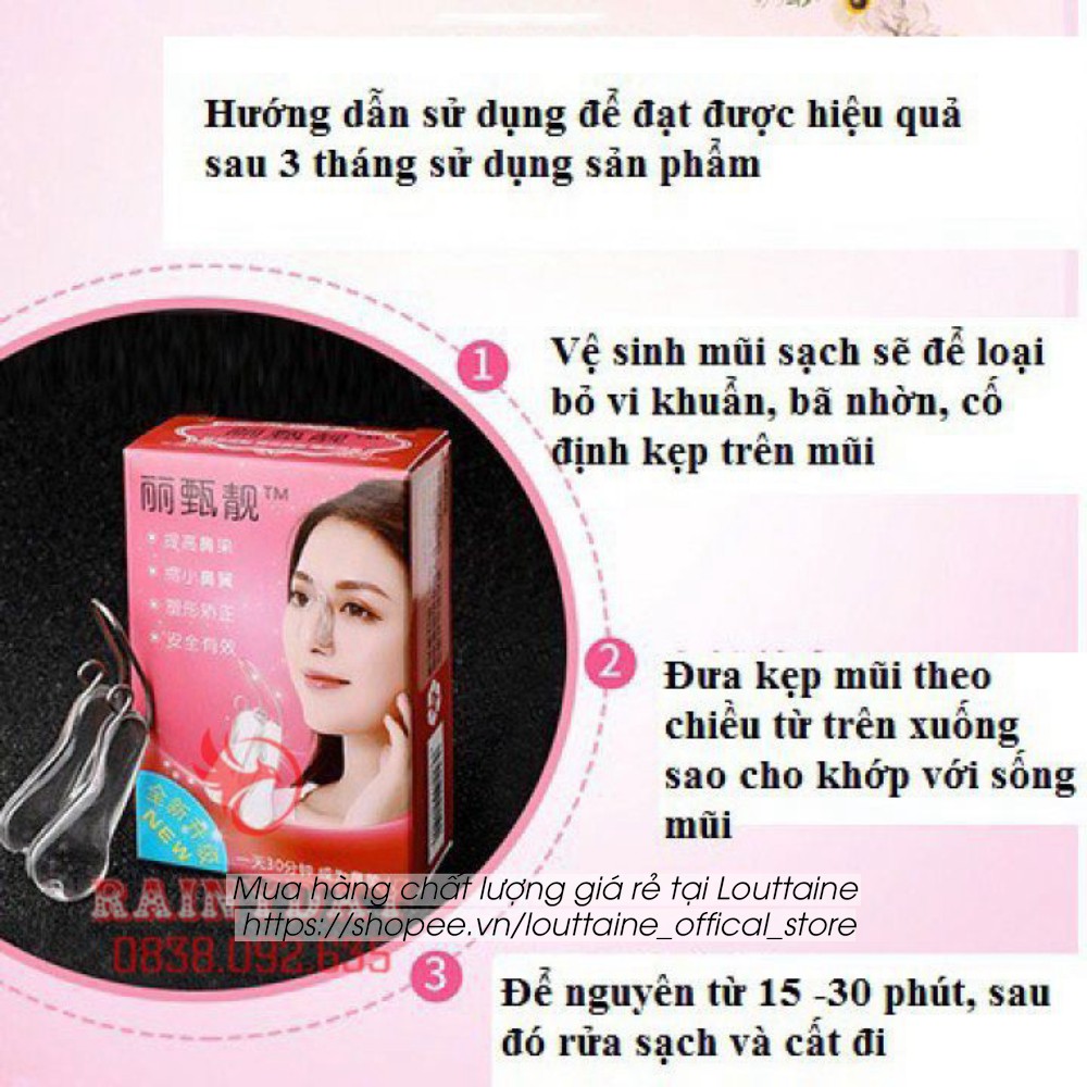 Kẹp nâng mũi cao silicon dụng cụ định hình noise up