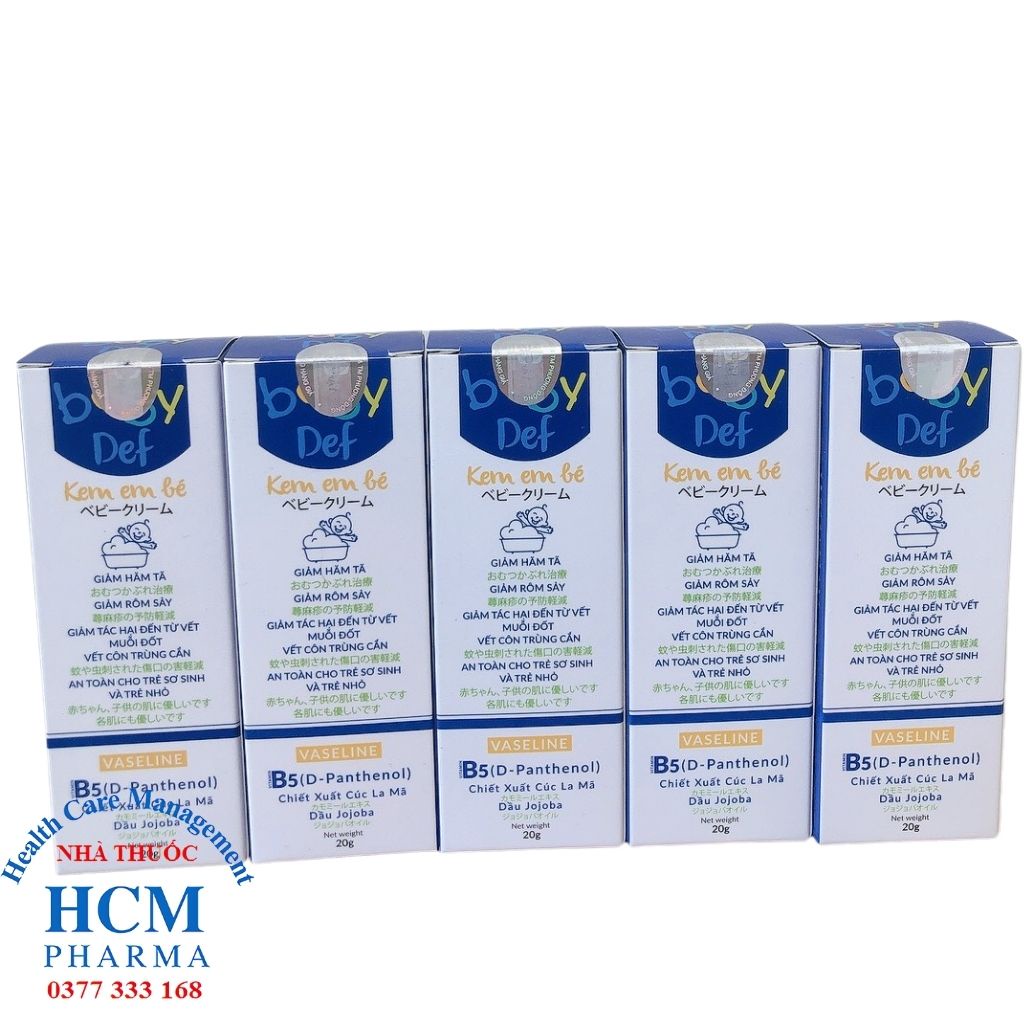 Kem Em Bé Baby Def giảm hăm tả rôm sảy - 20g DHG11