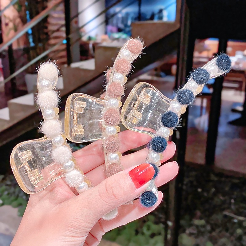 Kẹp Tóc Dài Đính Ngọc Trai Giả Xinh Xắn Cho Nữ