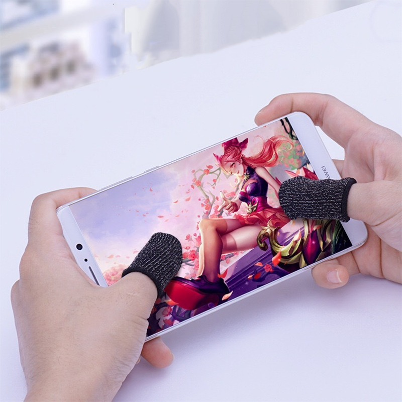 Bộ 2 bao đeo ngón tay chống ra mồ hôi chuyên dụng dùng để chơi game điện thoại di động
