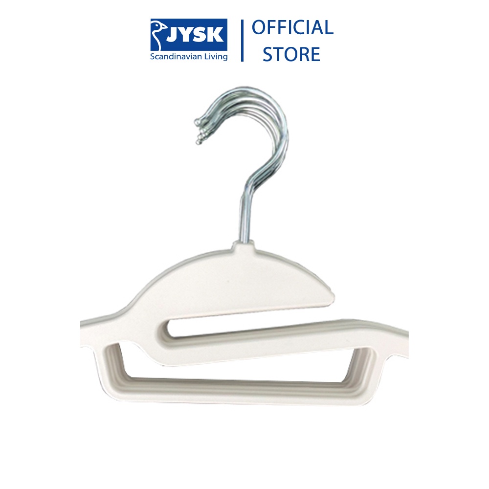 Bộ 10 móc áo | JYSK Tonni  | nhựa màu xám trắng | 41.5x23x0.6cm