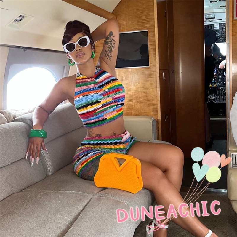 Bộ Áo Yếm In Họa Tiết + Quần Legging Lưng Cao Ống Suông Gợi Cảm Dành Cho Nữ