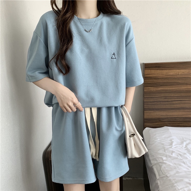 Set đồ thể thao IELGY ngắn tay dáng rộng thời trang mùa hè cho nữ