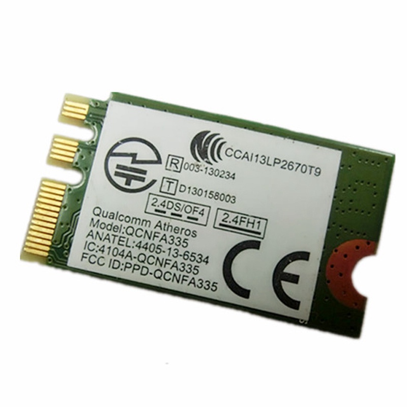 Card mạng không dây QCNFA335, Giao diện NGFF M2 4.0 Hệ thống hỗ trợ Card mạng không dây Bluetooth Win7'Win8'Win10