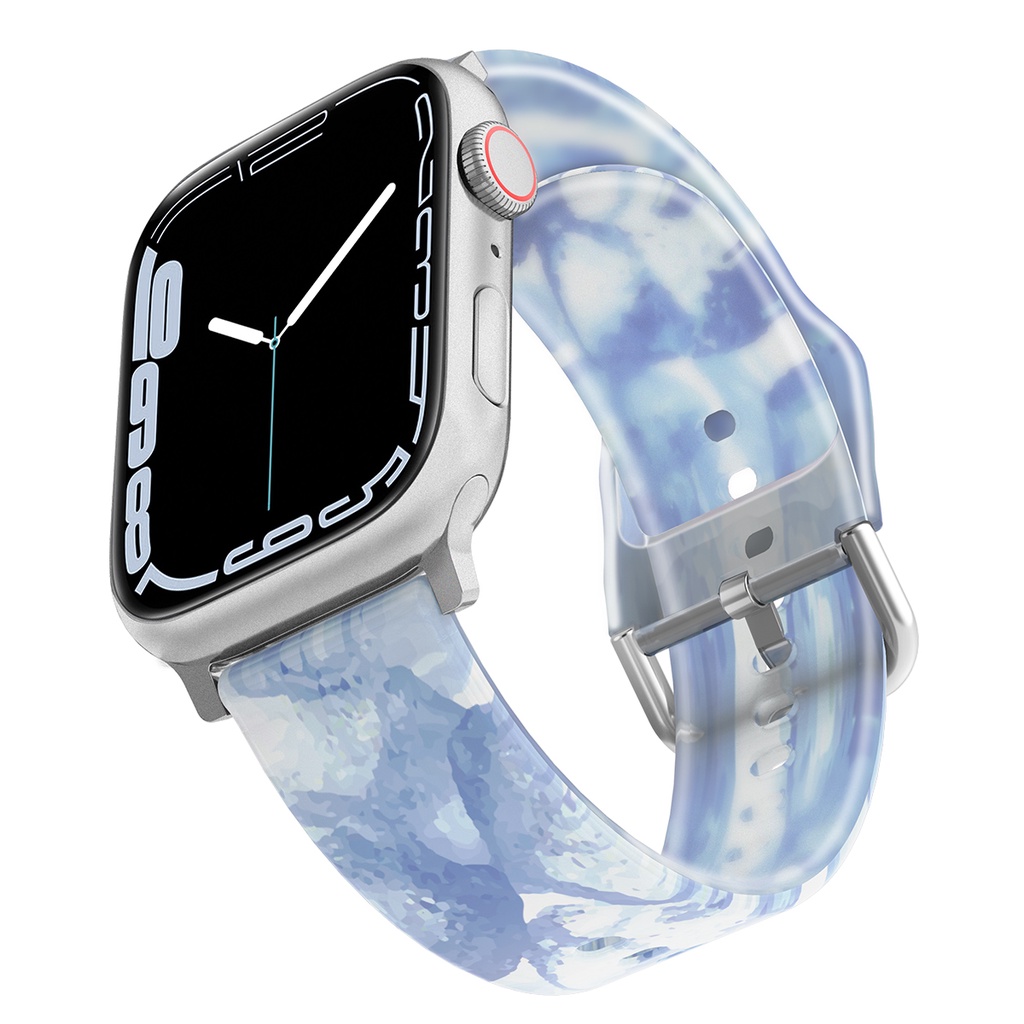 Dây Đeo Đồng Hồ Bằng Silicone Trong Suốt Cho Apple Watch 49mm 45Mm 41 42mm 40 44 38Mm Iwatch ultra 8 7 6 SE 5 4 3