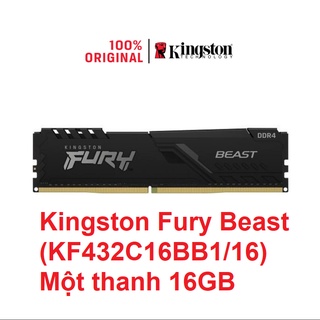 Ram desktop kingston fury beast 16gb ddr4 3200mhz