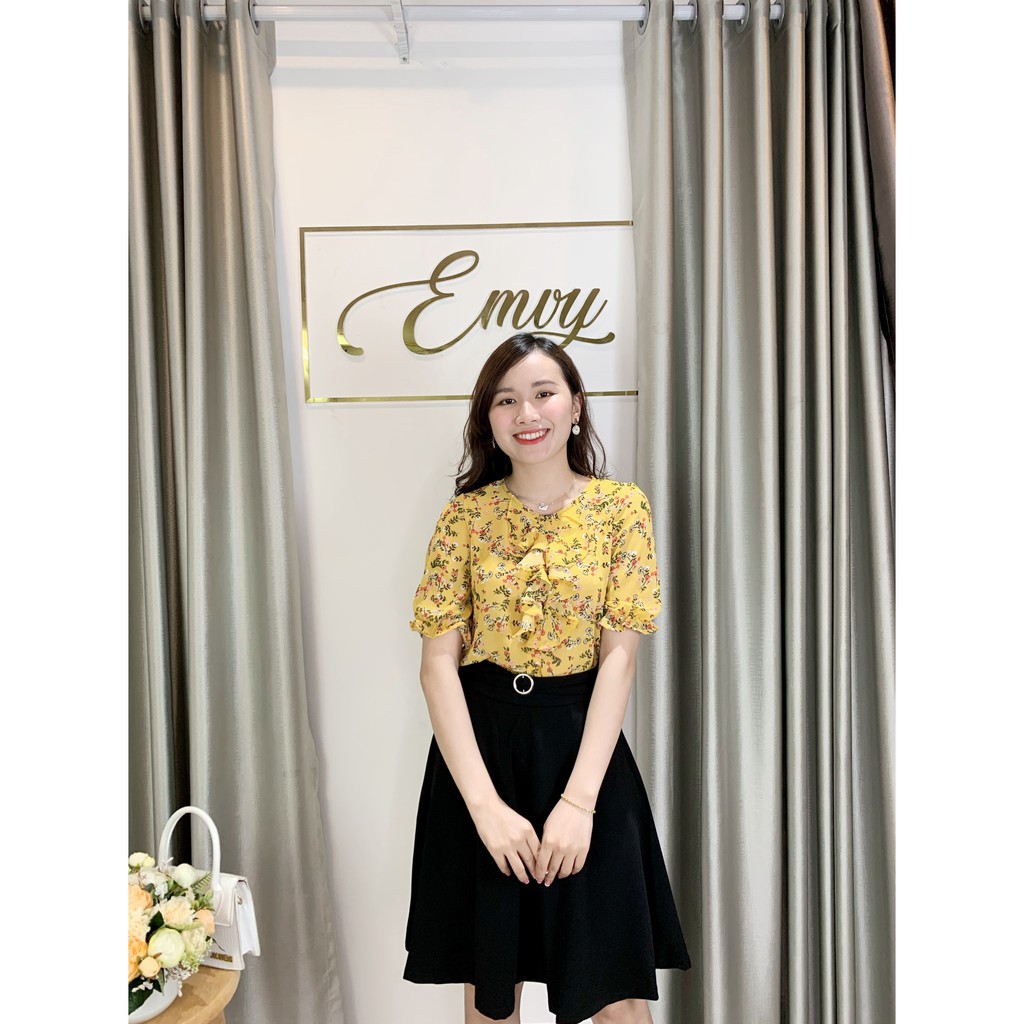 [Mã WASTUP giảm 10% tối đa 30K đơn 99K] Áo voan hàn hoa bèo ngực Emvy - A6 | BigBuy360 - bigbuy360.vn