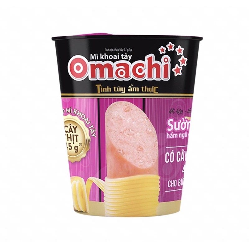 Mì ly omachi bò hầm/ sườn/ tôm chua cay/ riêu cua có thịt 113g | BigBuy360 - bigbuy360.vn