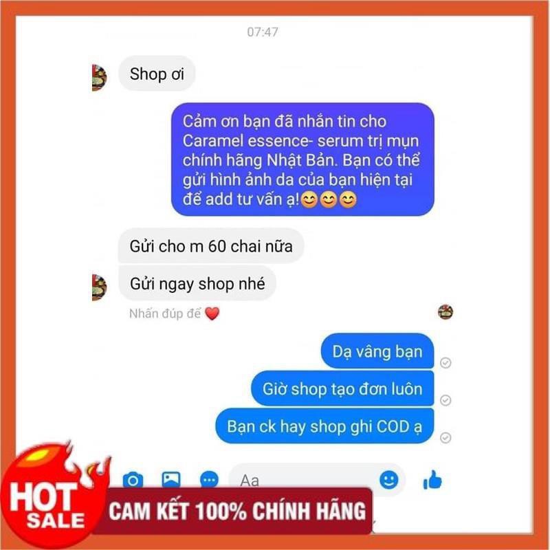 Serum caramel essence( 1 tuần dùng không hiệu quả được đổi trả hoàn tiền)