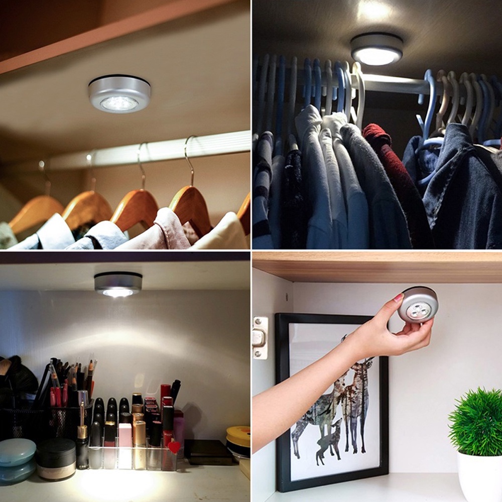 Đèn Ngủ Led Không Dây Cảm Biến Chuyển Động Thông Minh (Không Bao Gồm Pin)