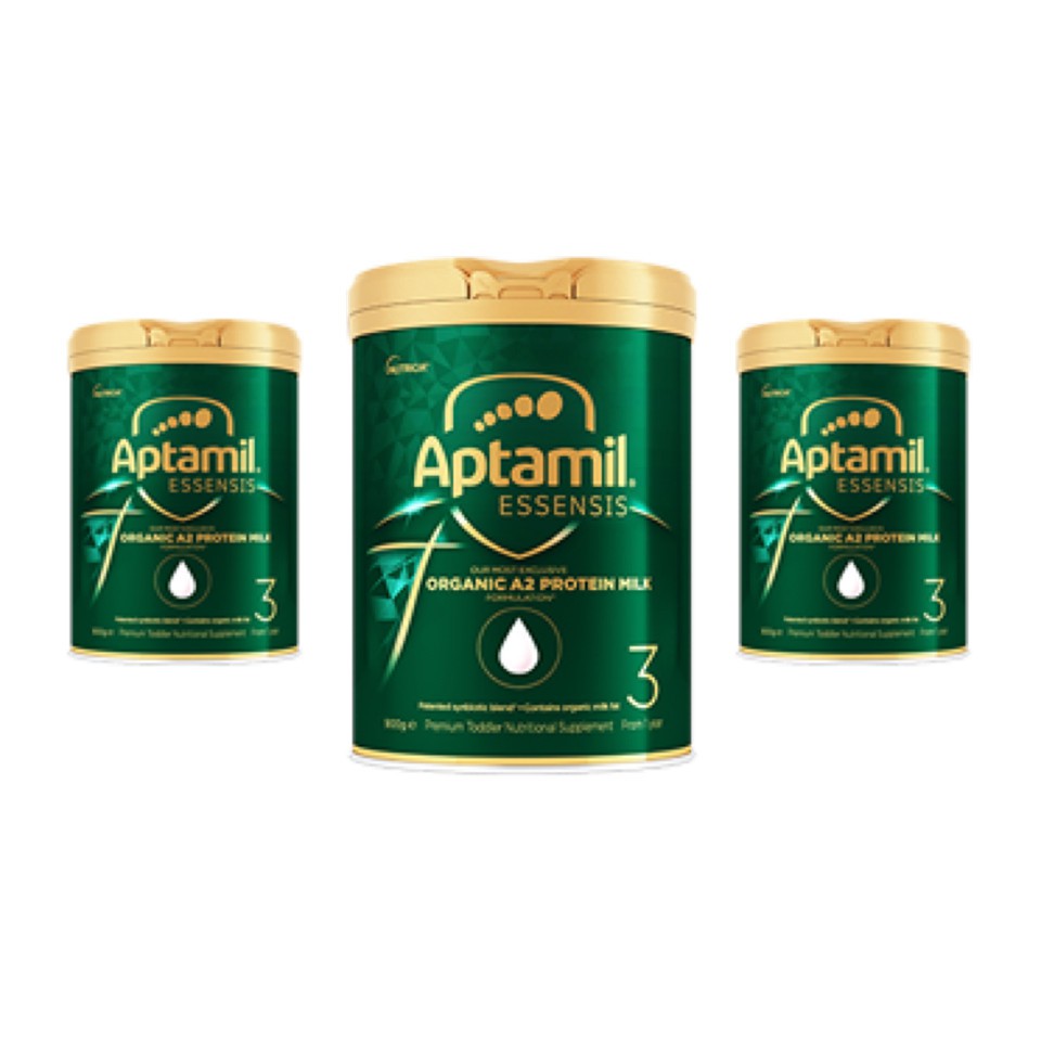 Sữa Aptamil Essensis organic Úc cho bé từ sơ sinh trở lên hộp 900g - Hàng Úc