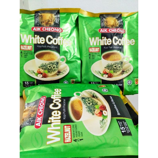 Cà phê trắng White Coffee Hazelnut 4 in 1 Cafe Malaysia Aik Cheong