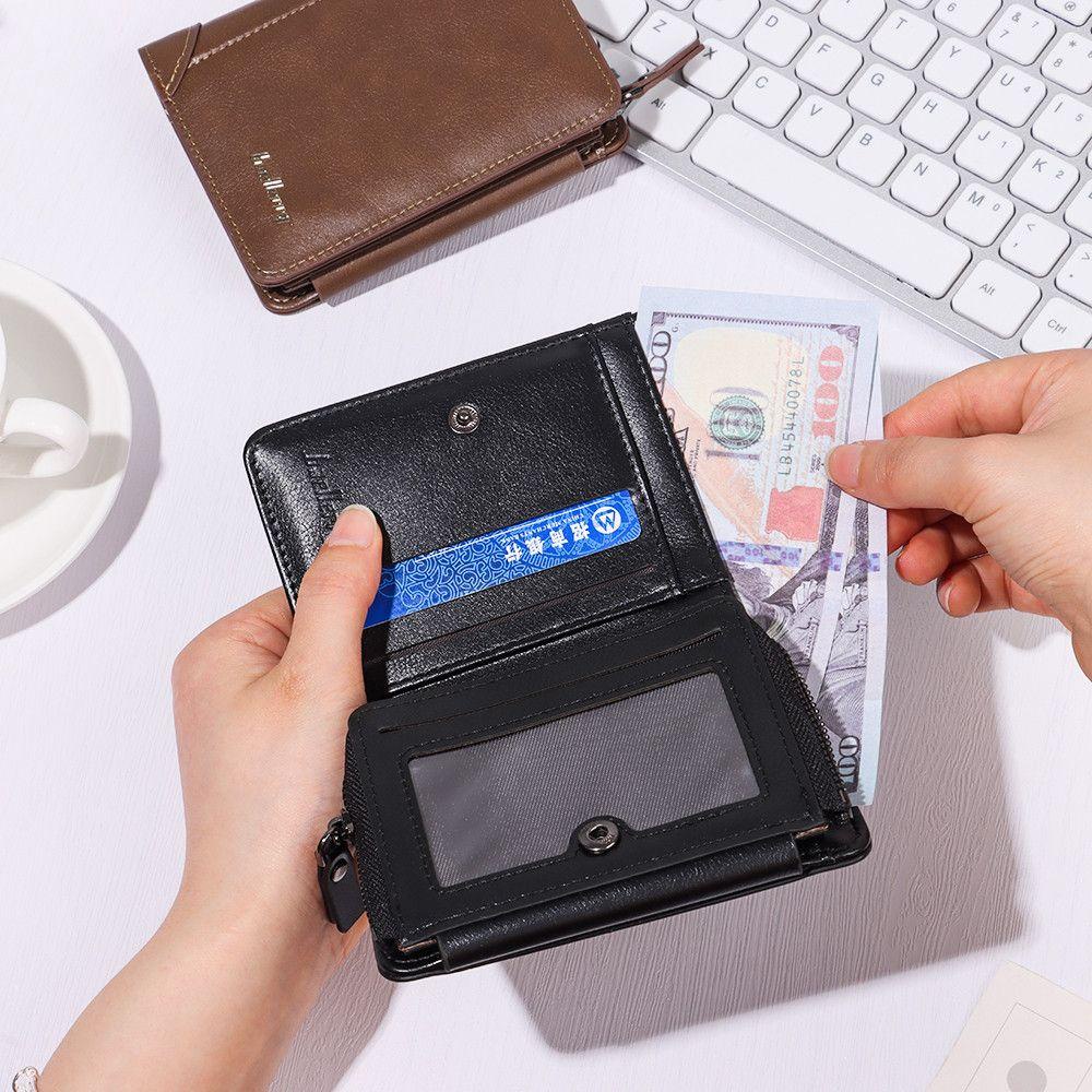 .Ví Đựng Thẻ Đa Năng Có Khóa Kéo Thời Trang Cho Nam Nữ Ốp