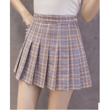 Chân váy học sinh kẻ caro, váy ngắn dáng chữ A xếp ly năng động có quần lót trong. | BigBuy360 - bigbuy360.vn