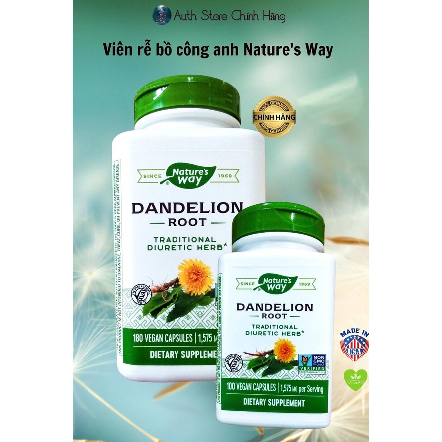 Rễ bồ công anh Dandelion Root Nature’s Way
