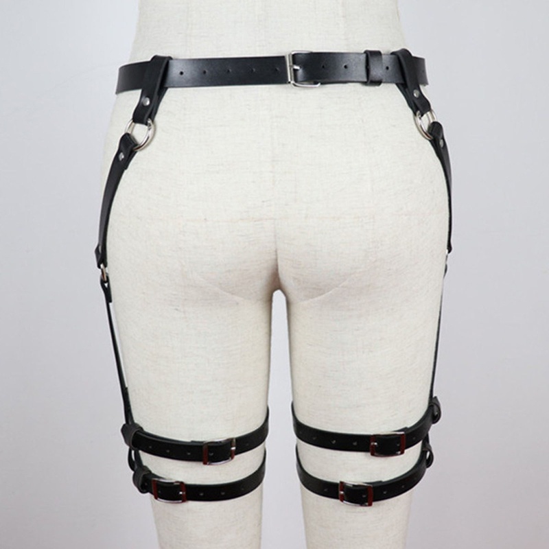 Dây Xích Đeo Hông Và Cơ Thể Bằng Da Phong Cách Gothic Punk Thời Trang Dự Tiệc Cho Nữ