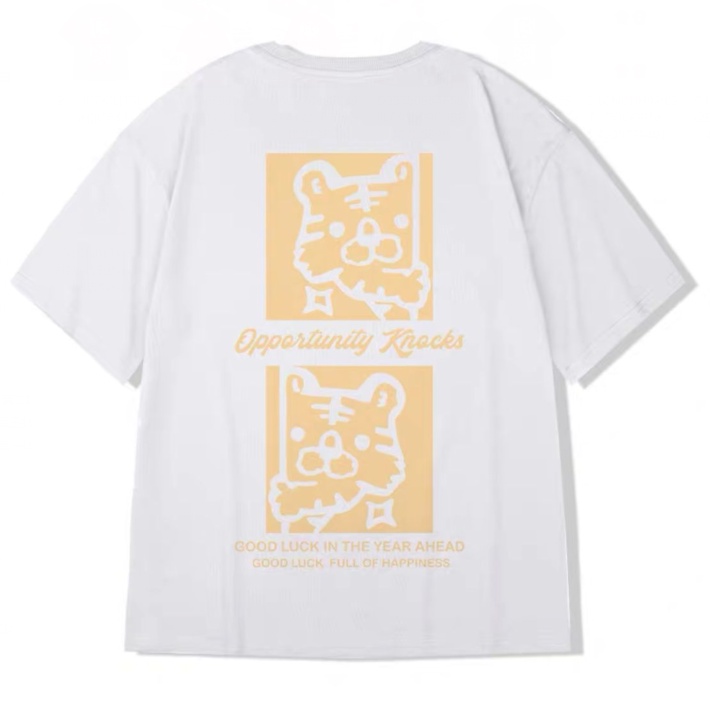 Áo Thun Tay Ngắn Cổ Tròn Dáng Rộng In Họa Tiết Hoạt Hình Phong Cách Hip Hop Thời Trang Mùa Hè Cho Nam Size M-8XL