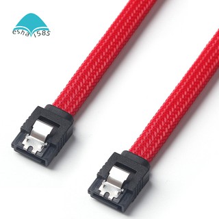 50CM SATA 3.0 III SATA3 7pin Cable 6Gb/s SSD Cables HDD Hard Disk Data Cord with Nylon Sleeved Premium Version