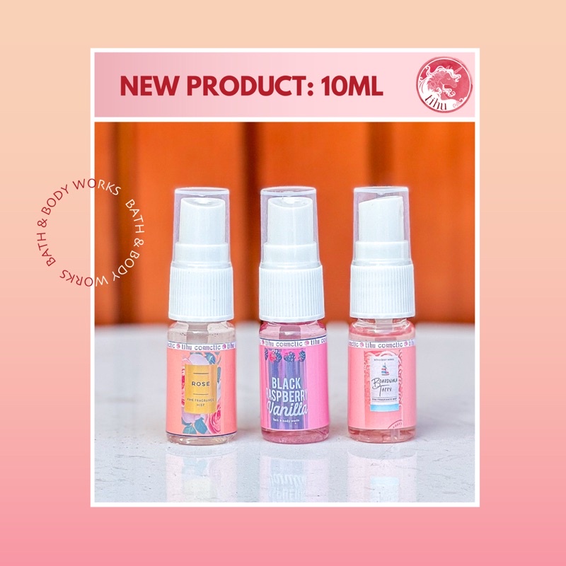 Xịt thơm nước hoa khử mùi body mist cỡ nhỏ 10ml Bath &amp; Body Works