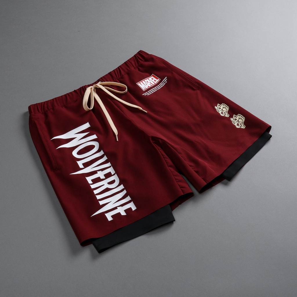 QUẦN THỂ THAO 2 LỚP - Mầu Logo Siêu Sang - Chất Vải Mịn Thoáng Mát