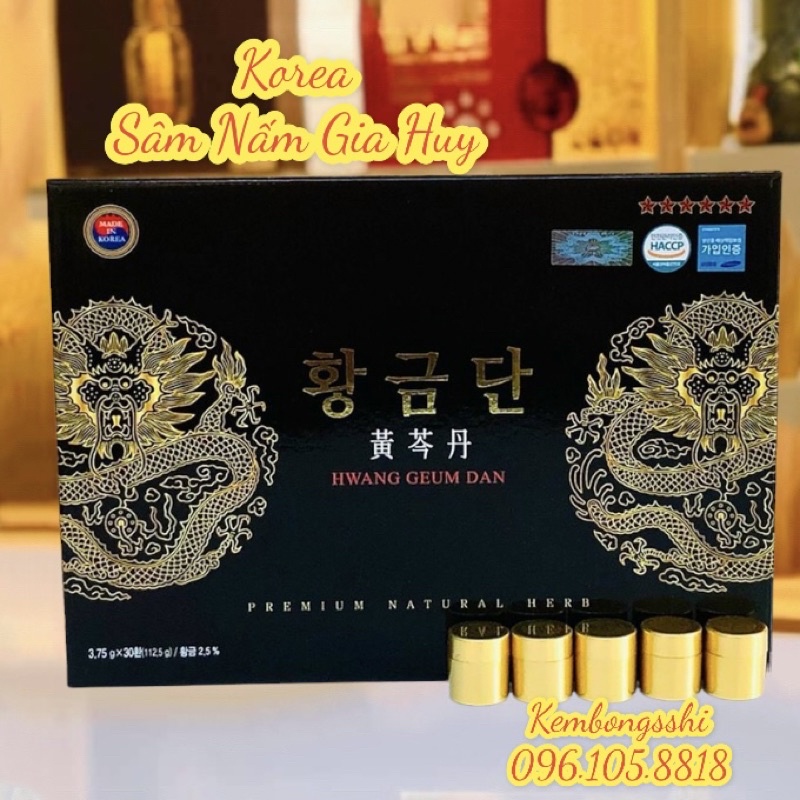 Viên an cung bổ não phòng ngừa đột quỵ, tai biến HWANG GEUM DAN Hàn Quốc