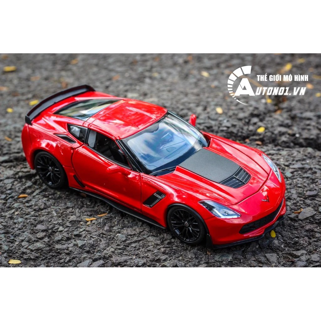 MÔ HÌNH CHEVROLET CORVETTE 2017 Z06 RED 1:24 WELLY 4983