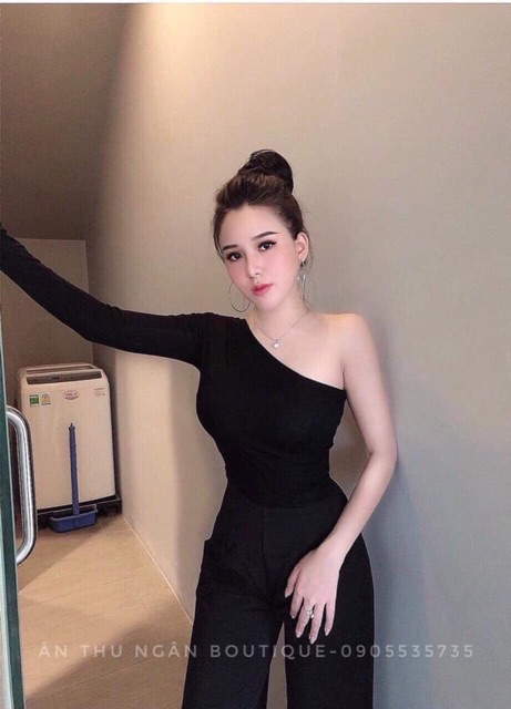 Lệch vai dài tay hàng đẹp Tiệm Hanna