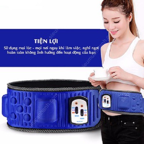 Dây đeo massage rung X5 giảm mỡ đùi, bụng thiết kế 5 mortor trải đều thân máy, sử dụng sóng siêu hồng ngoại