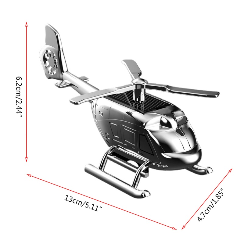 Phụ kiện khuếch tán tinh dầu cho xe hơi hình máy bay trực thăng sử dụng năng lượng mặt trời kèm phụ kiện