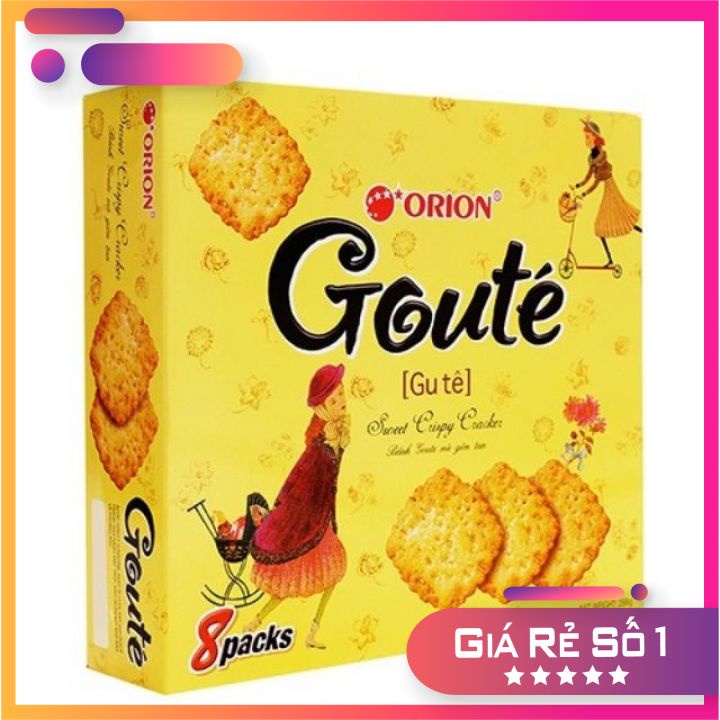 Bánh Goute mè giòn Orion (8 gói x 36g)