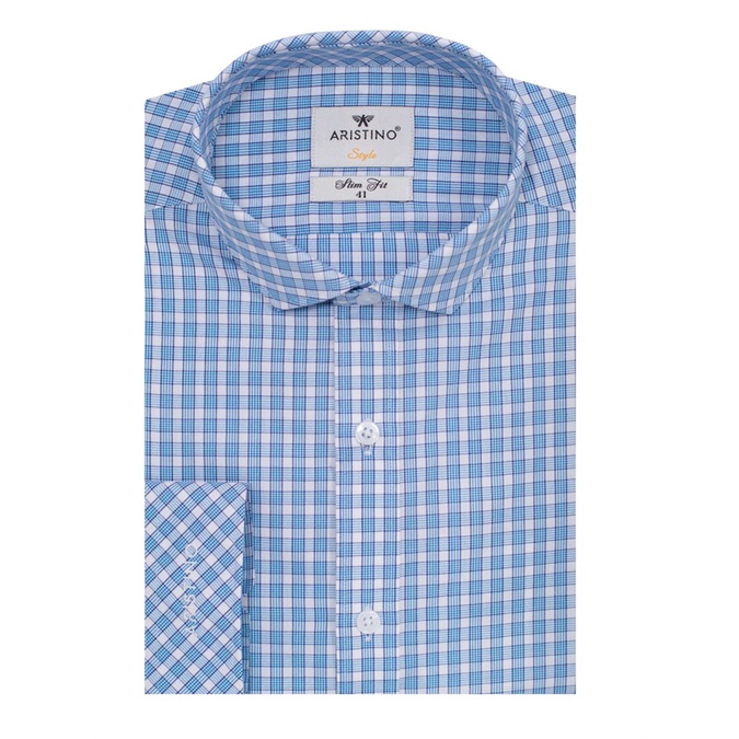Áo sơ mi nam dài tay ARISTINO sợi sồi dáng slim als52608