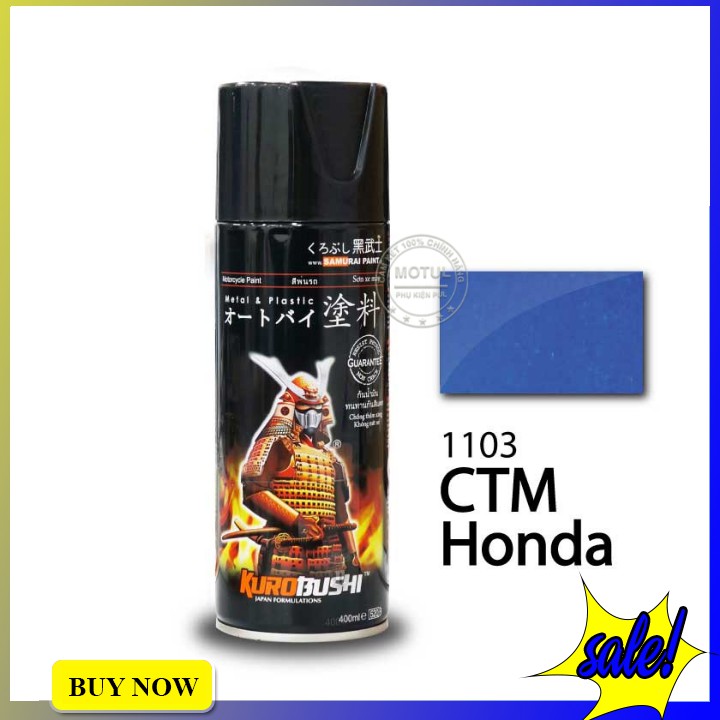 Sơn xịt màu xanh kim loại Samurai 1103 hàng chính hãng