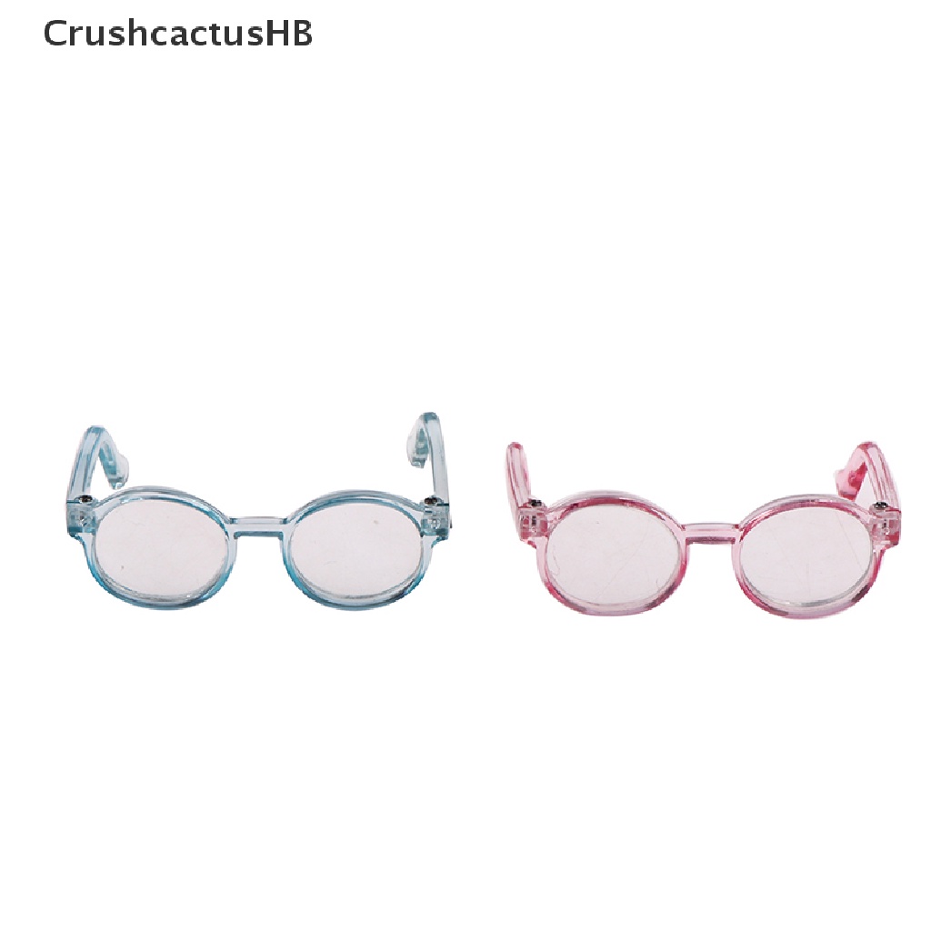 [CrushcactusHB] Plush Doll Glasses Accessory Round Frame 6.5/9.5cm Eyewear Clear Lens Hot Sell