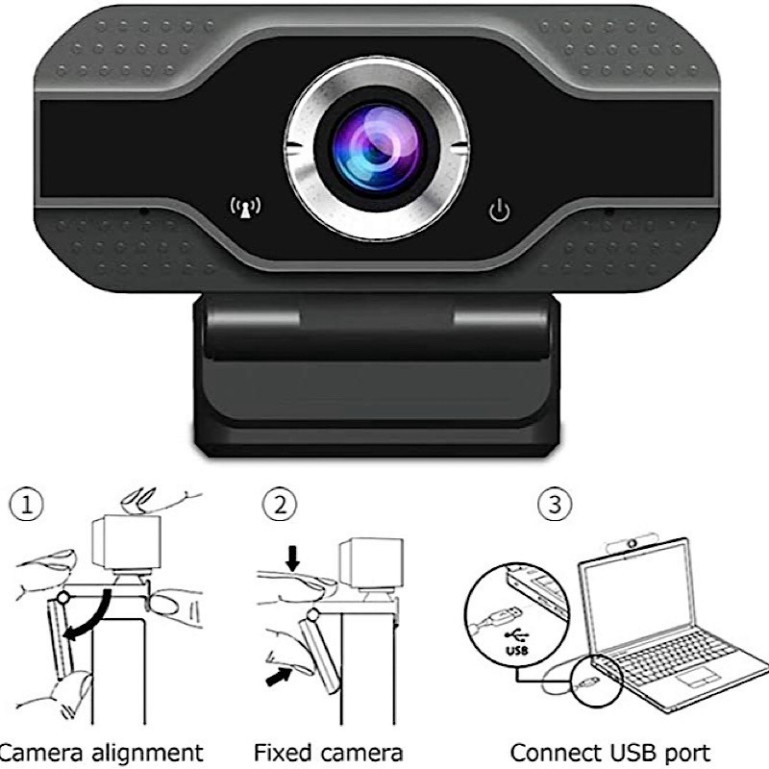 (Bảo hành 03 tháng) Webcam Kẹp 1080P Full HD V8 Màn Hình Tích Hợp Míc - Webcam Máy Tính Hỗ Trợ Học Trực Tuyến, để bàn