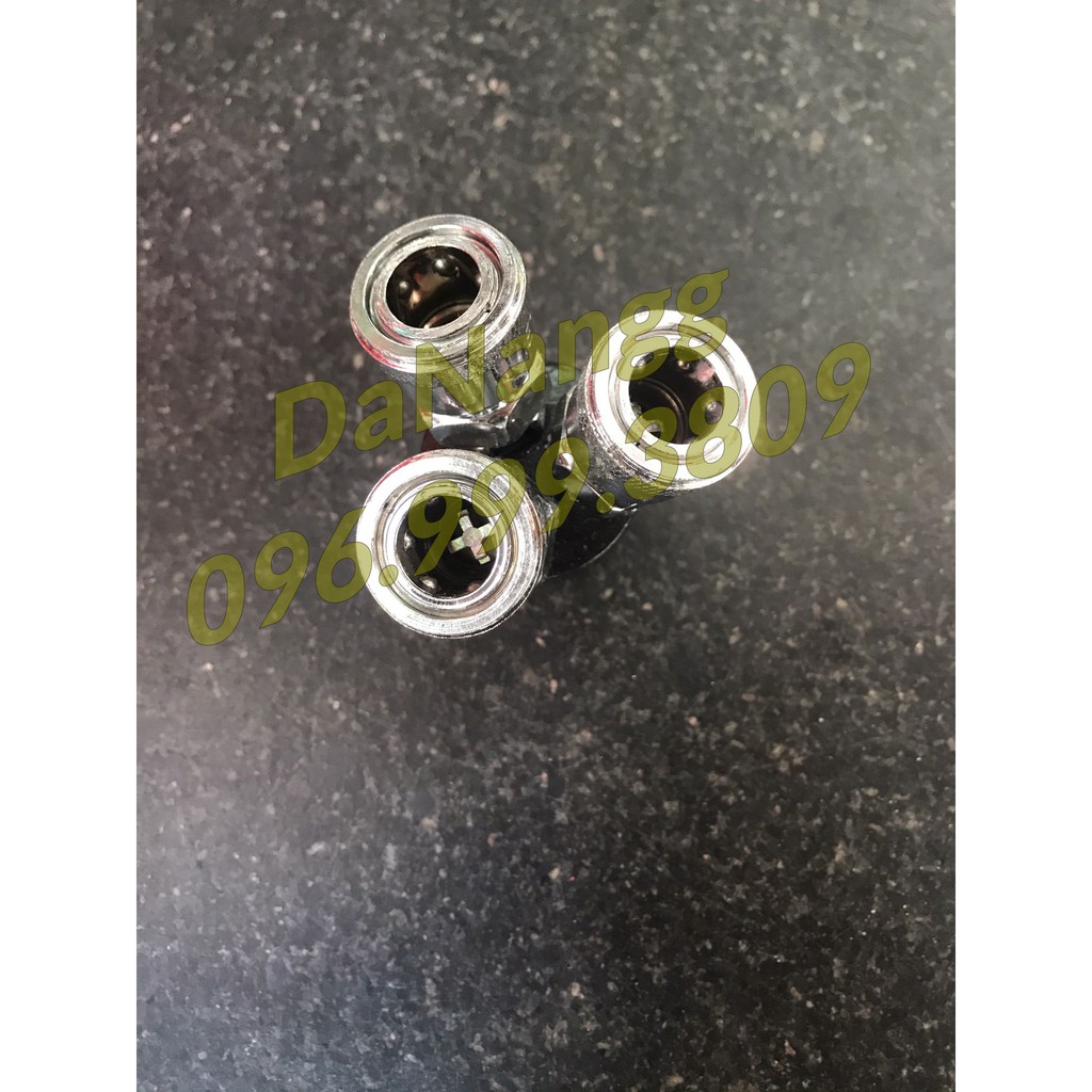 Nối hơi chia 3 vòi nhanh