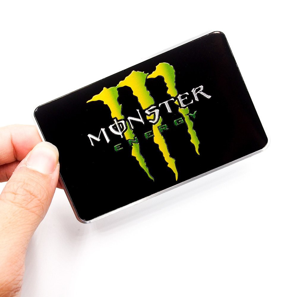 Monster Energy - Set 2 sticker metal hình dán