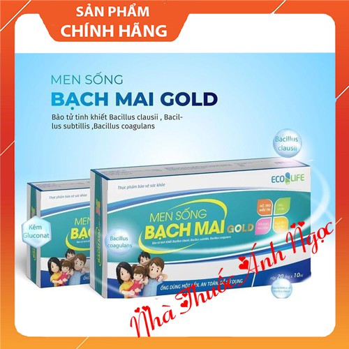 [CHÍNH HÃNG] Men sống bạch mai gold dạng ống uống