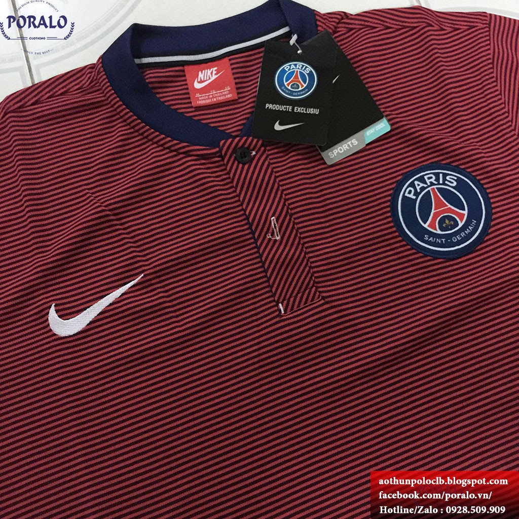 ÁO THUN POLO PSG 2018 - MÃ SP : ATPOLO_PSG2018_RED