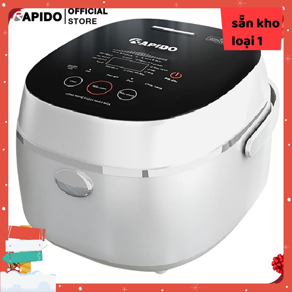 BÁN SỈ/ _ Nồi cơm điện tử Rapido RC-1.2D công nghệ Nhật Bản, 10 chức năng nấu (1.2L - 500W - Hàng chính hãng)