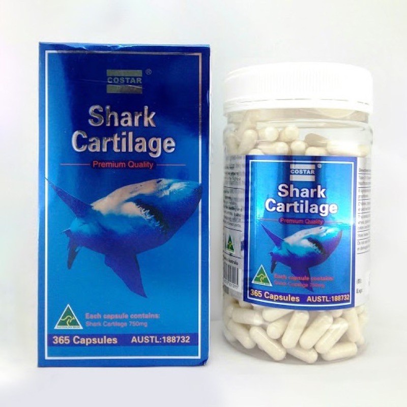 Sụn Cá Mập Costar Blue Shark Cartilage 750mg ( 365 viên )