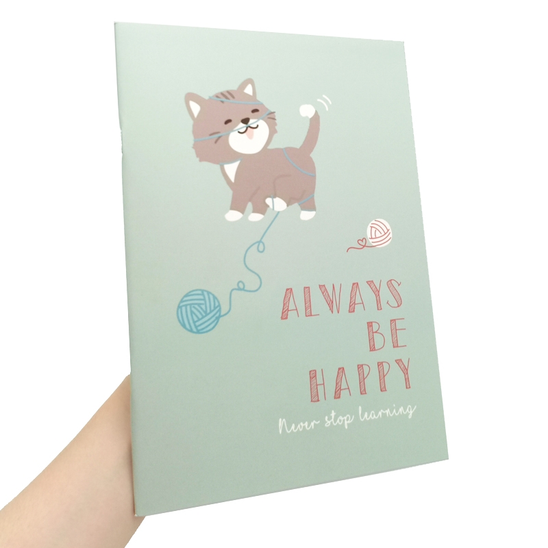 Sổ Dẻo 034 - Always Be Happy - Màu Xanh Mint - Moshi Moshi