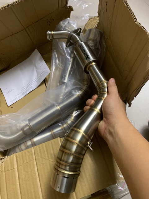 Combo Bô và cổ bô bầu hơi AKRAPOVIC cho Xe YAMAHA NVX 125-155